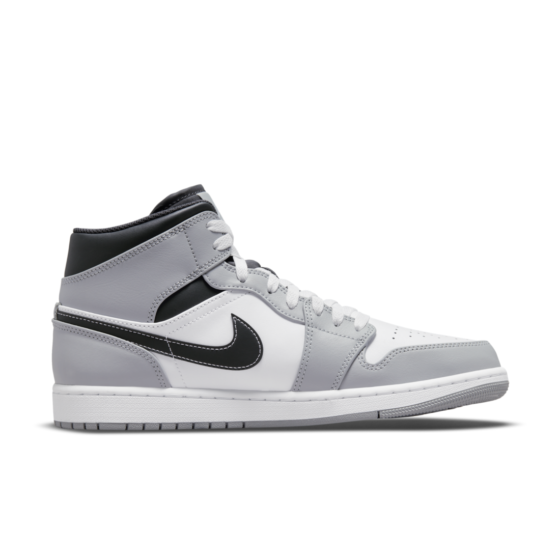 Air Jordan 1 Mid Light Smoke Gray Anthracite