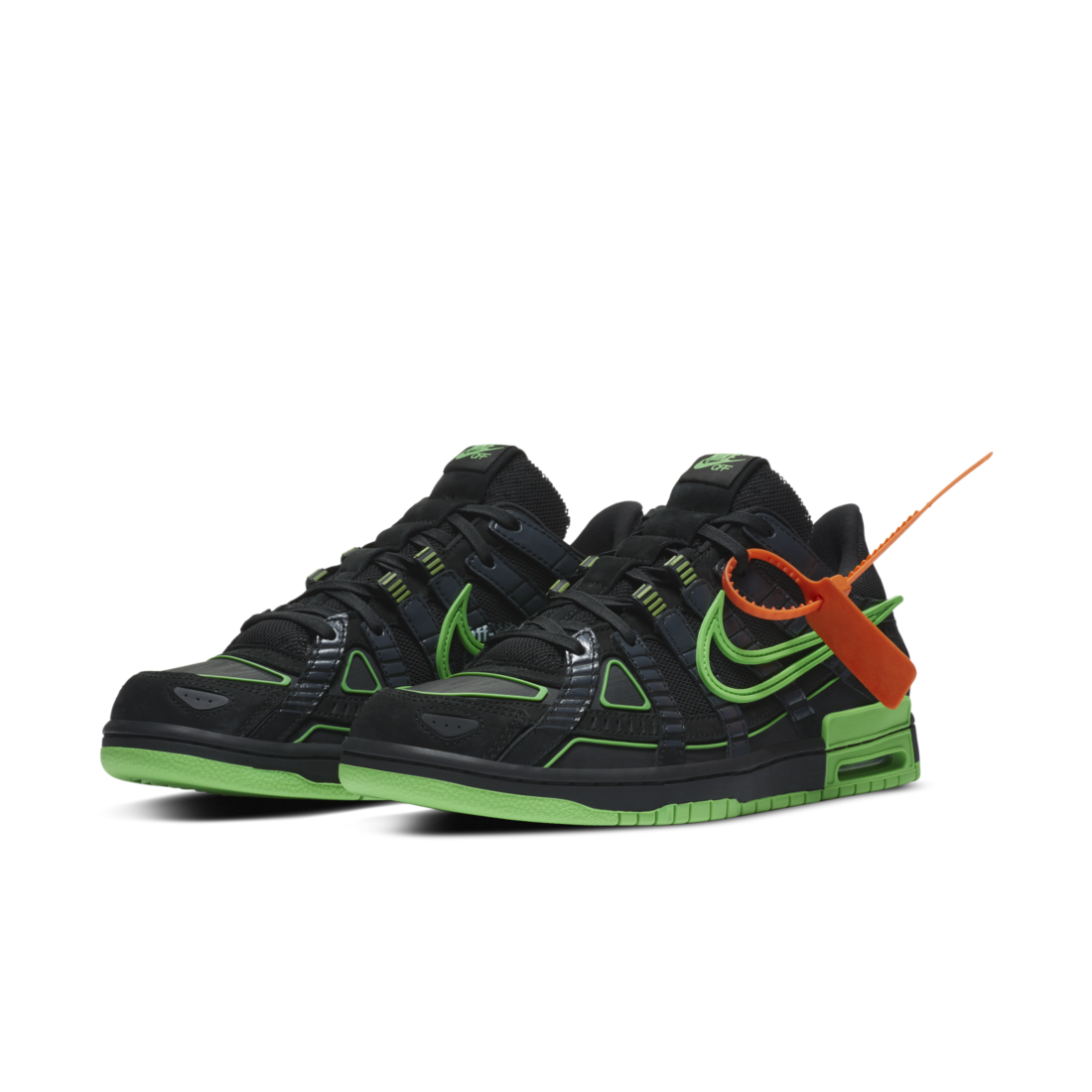 Nike Air Rubber Dunk Off-White Green Strike - foto 2