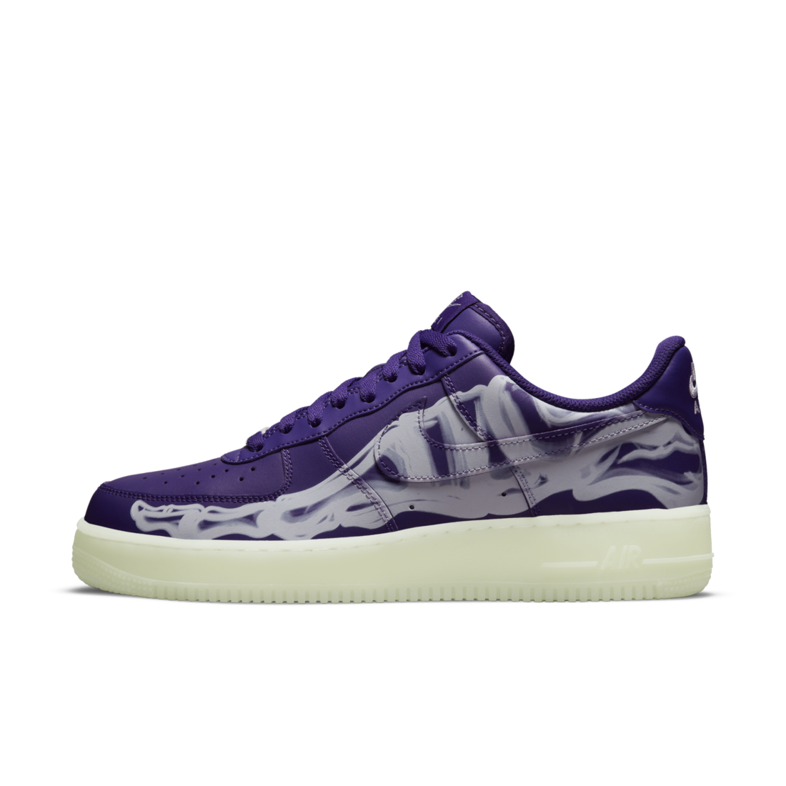 Nike Air Force 1 Low '07 QS Purple Skeleton Halloween (2021) - foto 1