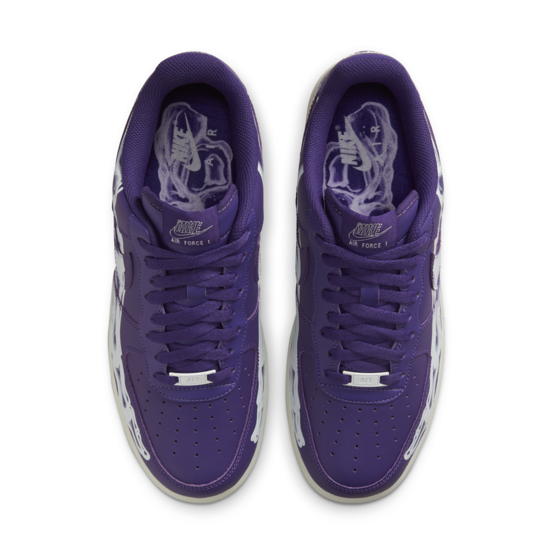 Nike Air Force 1 Low '07 QS Purple Skeleton Halloween (2021)