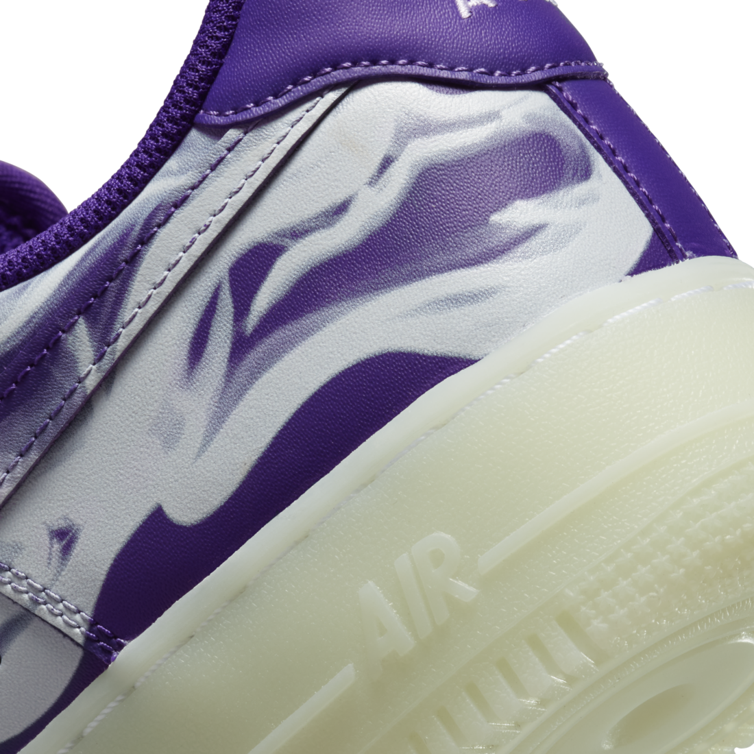 Nike Air Force 1 Low '07 QS Purple Skeleton Halloween (2021)