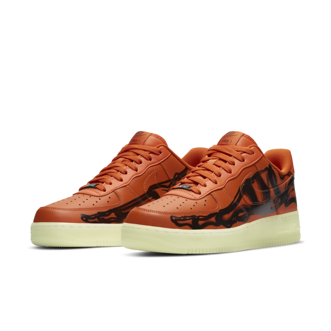 Nike Air Force 1 Low Orange Skeleton Halloween (2020) - foto 2
