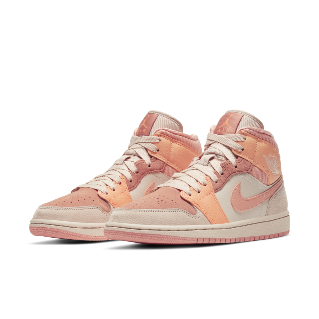 Jordan 1 Mid Apricot Orange - foto 2