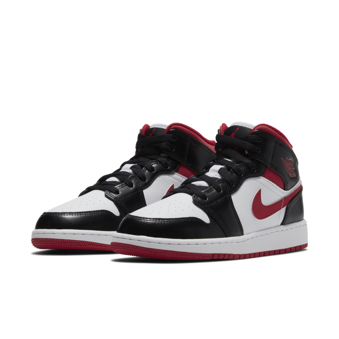 Jordan 1 Mid Gym Red Black White GS - foto 2