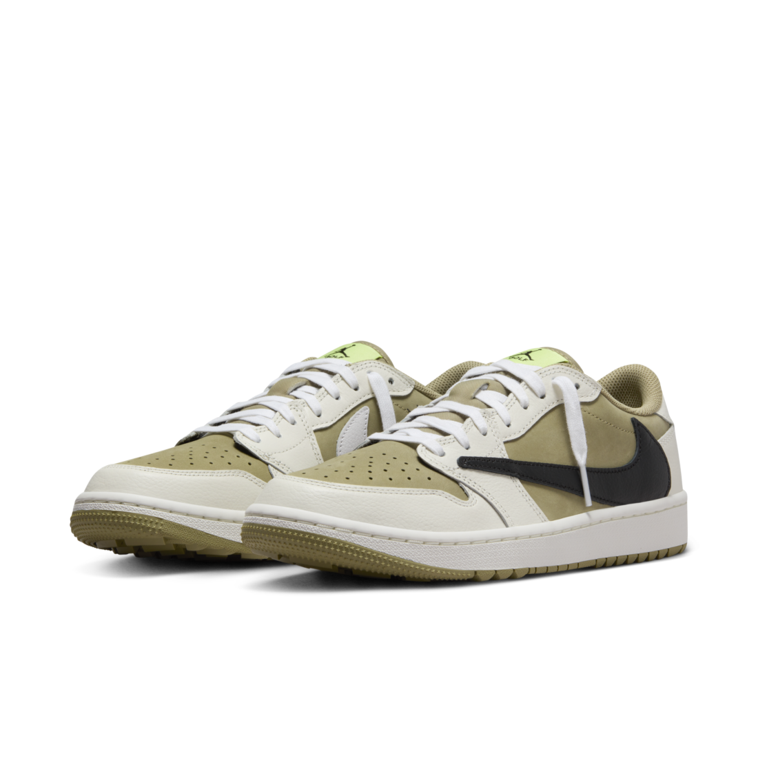Air Jordan 1 Retro Low Golf Travis Scott Olive - foto 2