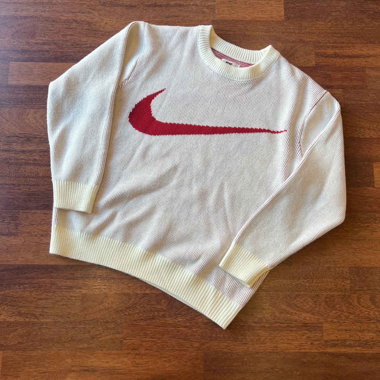 Supreme Nike Swoosh Sweater White Taglia L (Usato)