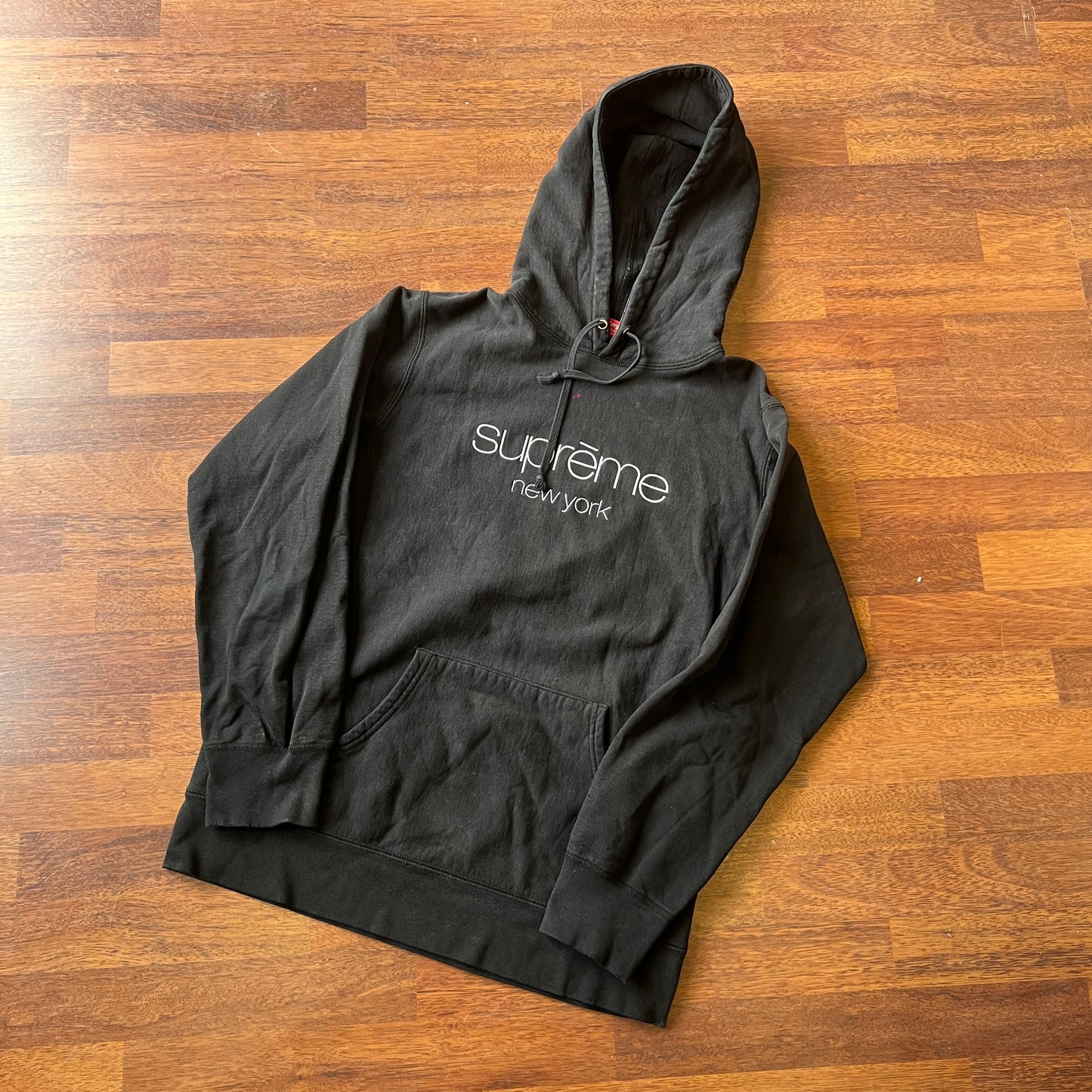 Supreme Multicolor Classic Logo Hoodie Black 2017 Taglia L (Usata)