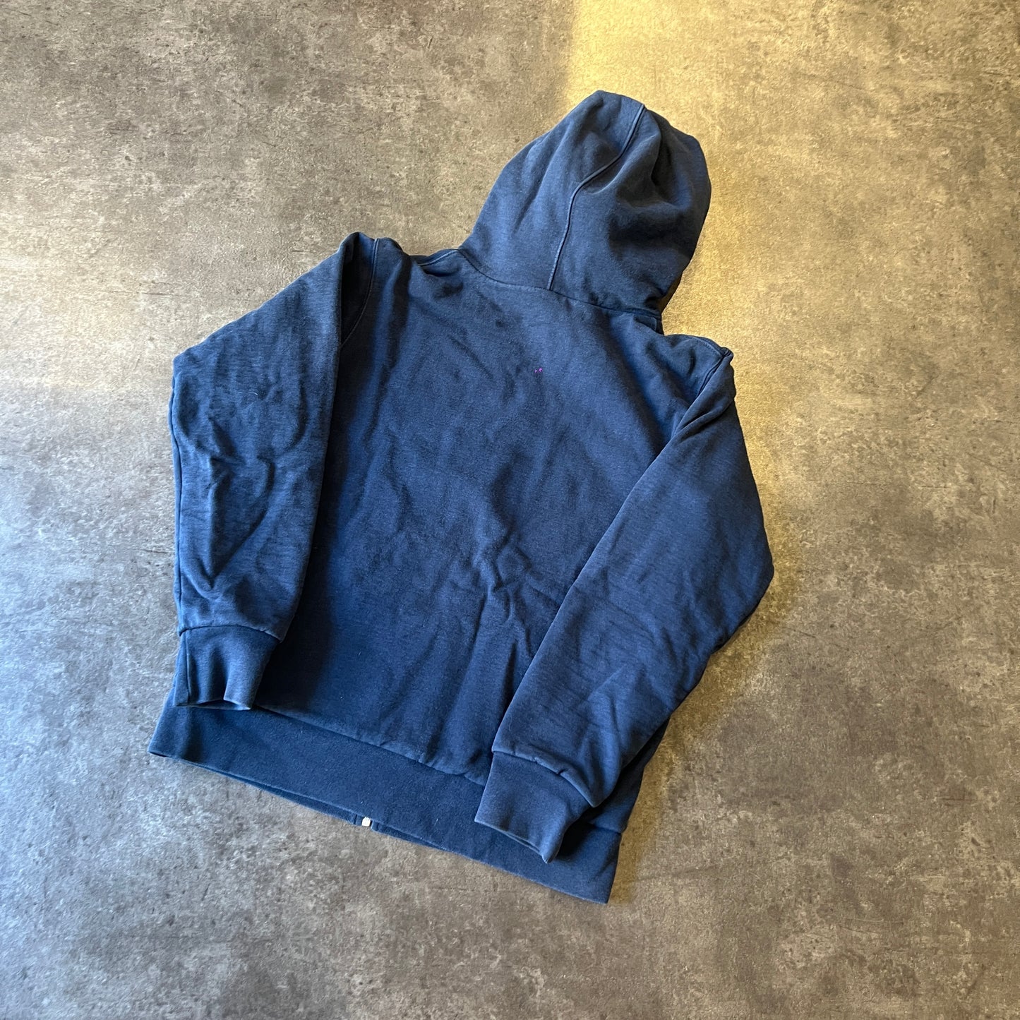 Supreme Small Box Zip Up Hooded Sweatshirt Navy Taglia M (Usata)