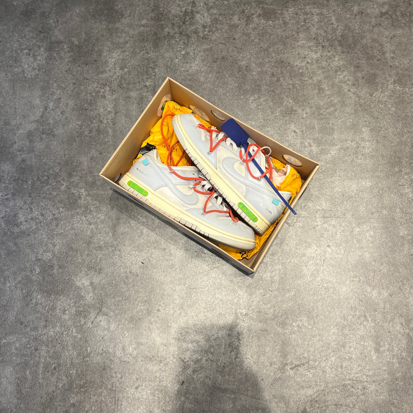 Nike Dunk Low Off-White Lot 23 Taglia 44 (Usata)