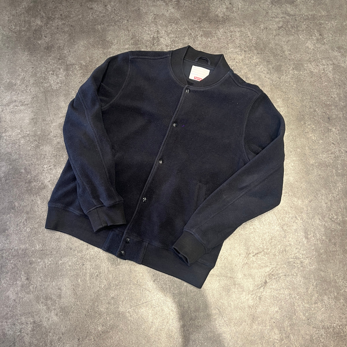 Supreme Boucle Varsity Jacket Black Taglia L (Usato)