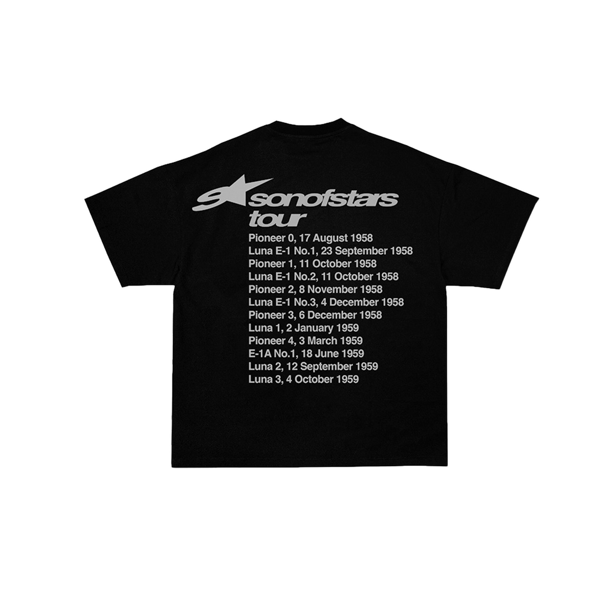 Son of Stars Galactic Tour Black T-Shirt - foto 2