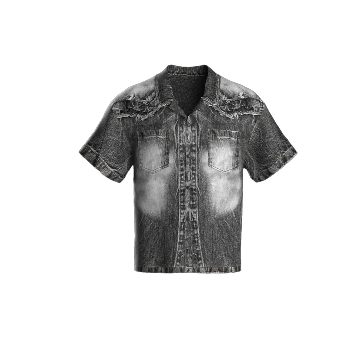 Son of Stars Black Denim Washed Shirt - foto 1