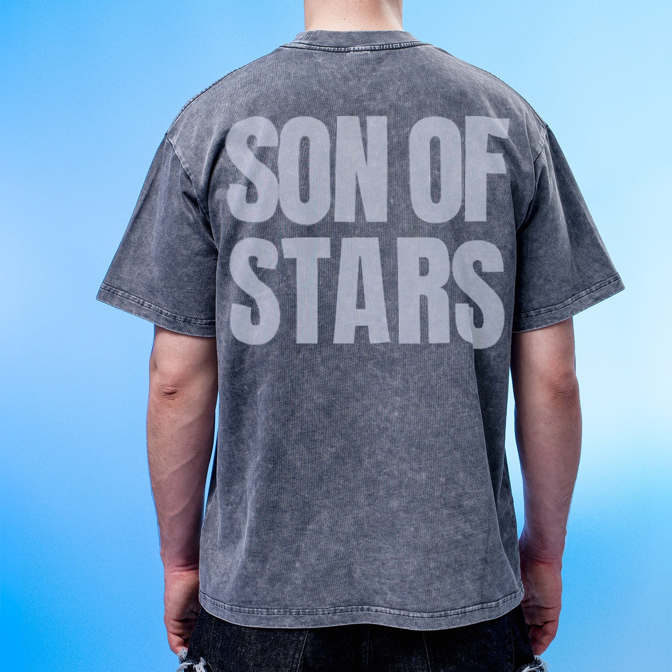 Son of Stars Dark Gray Washed T-Shirt