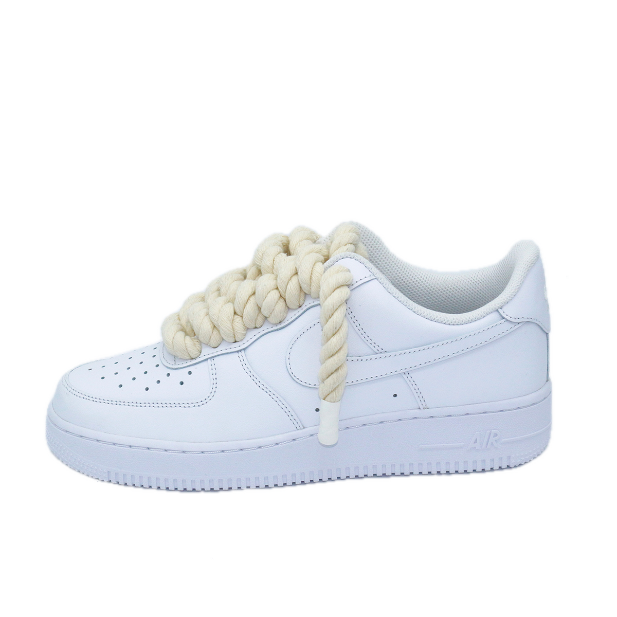 Nike Air Force 1 Low '07 White Rope Laces Custom - foto 1