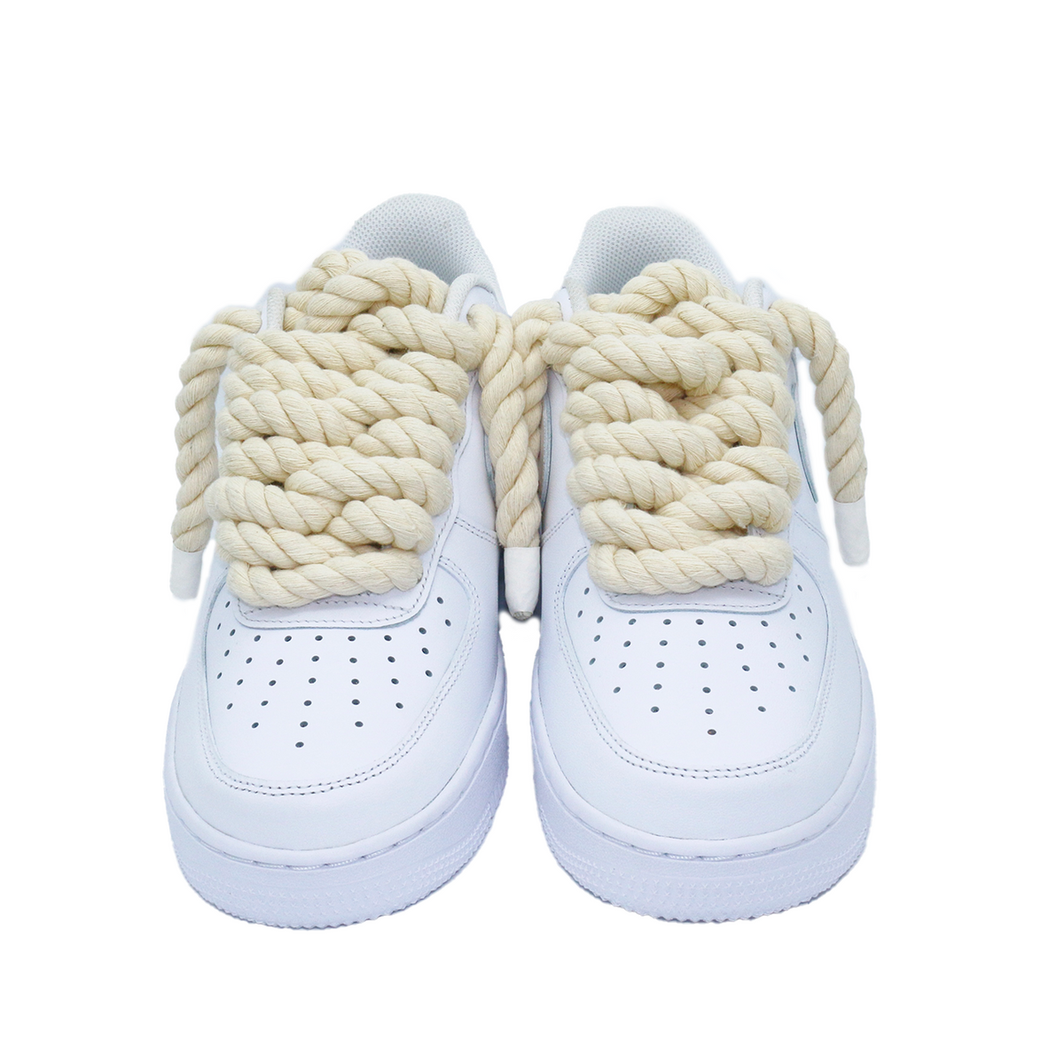 Nike Air Force 1 Low '07 White Rope Laces Custom - foto 3