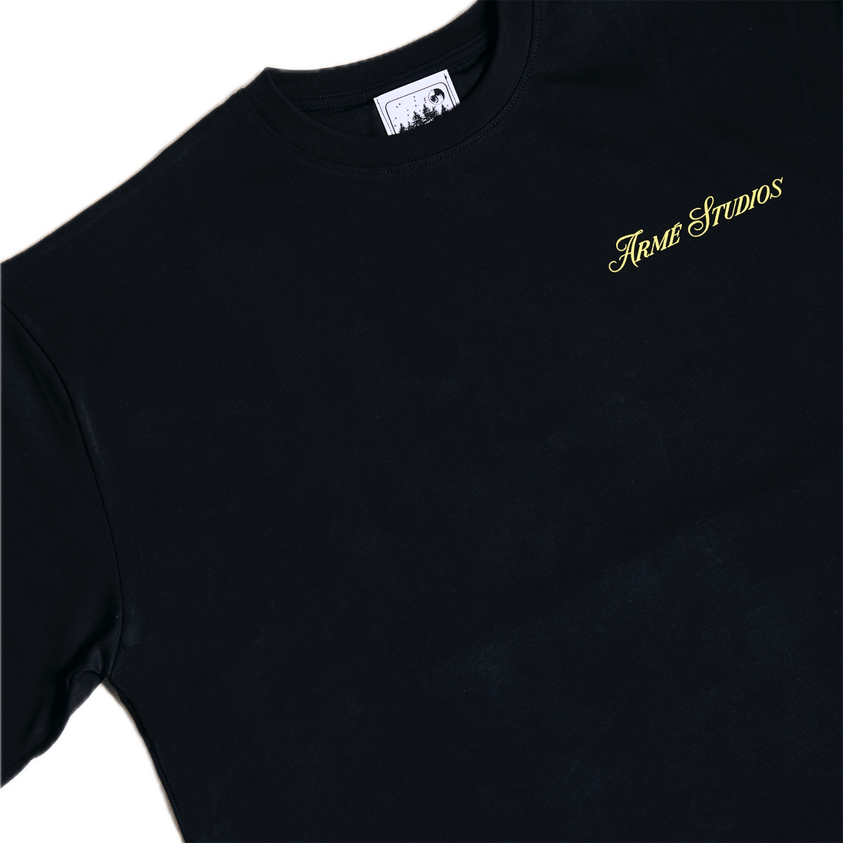Armé Studios Let Me Ride Tee Black Yellow - foto 3