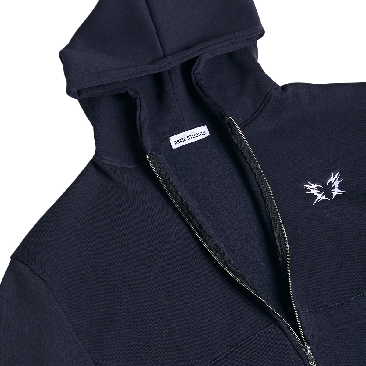 Armé Studios Stolen Heart Zip Hoodie Blue Navy - foto 3