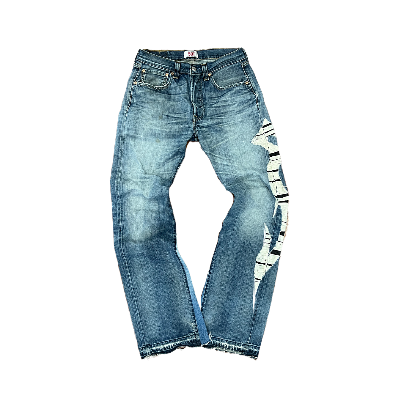 Lorenzo Arena Levi's 501 Azzurro Distressed W31