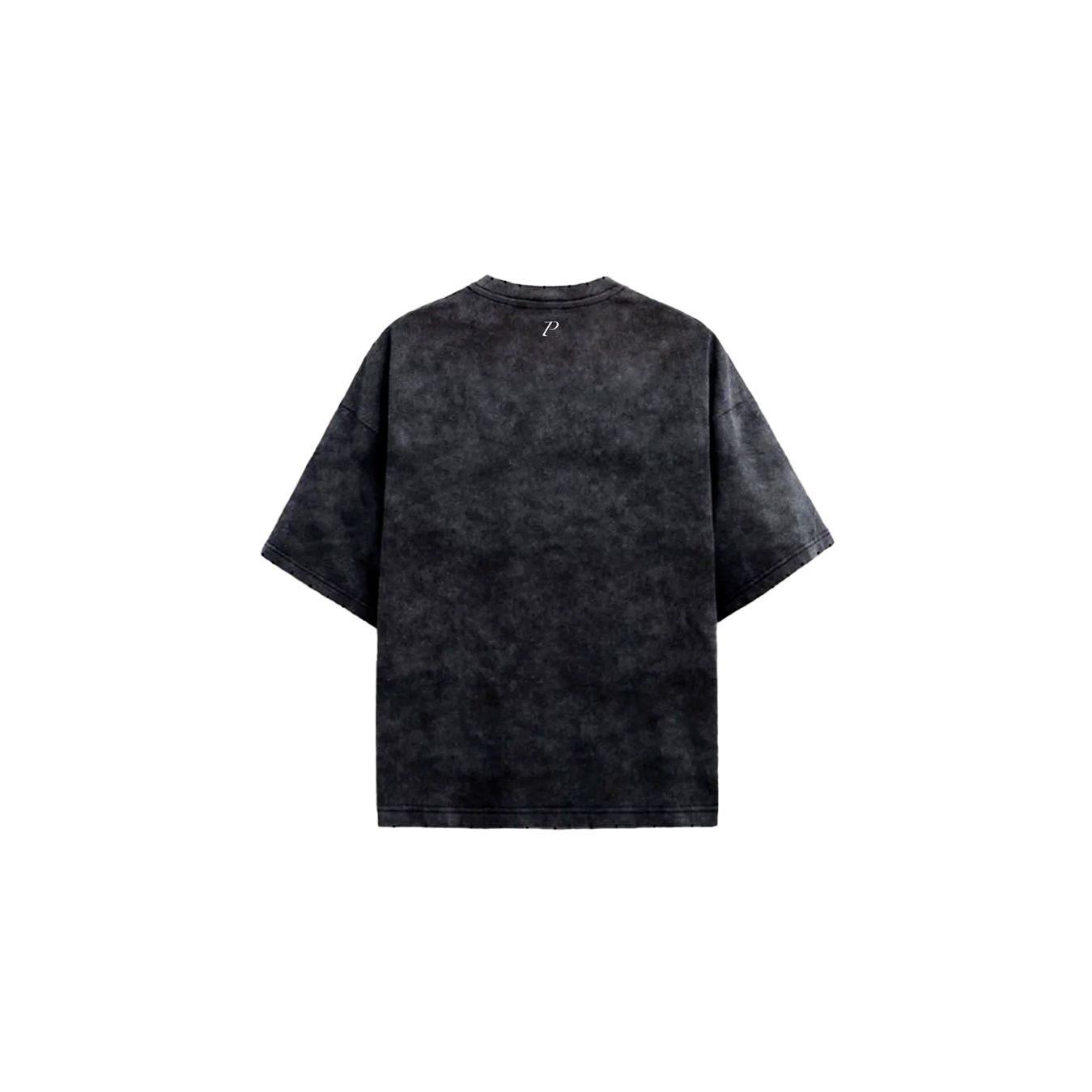 Trousers Distressed Stone Washed T-Shirt Black