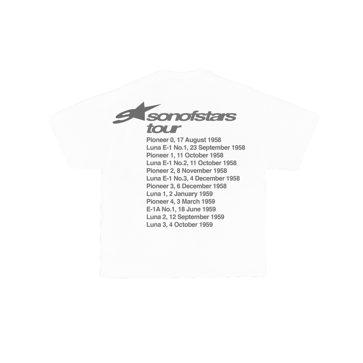 Son of Stars Galactic Tour White T-Shirt - foto 2