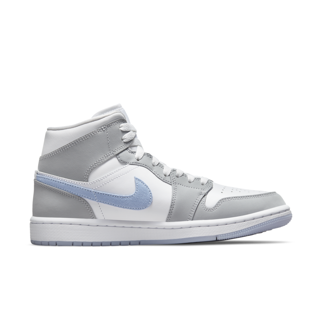 Air Jordan 1 Mid Wolf Gray Aluminum (Women's)