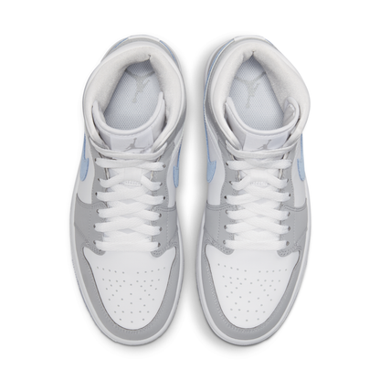 Air Jordan 1 Mid Wolf Gray Aluminum (Women's)