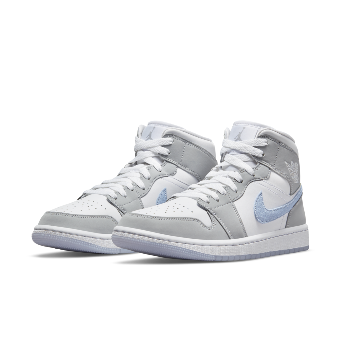 Air Jordan 1 Mid Wolf Gray Aluminum (Women's)