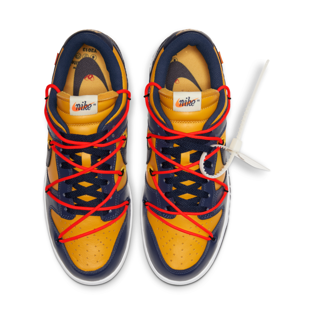 Nike Dunk Low Off-White University Gold Michigan