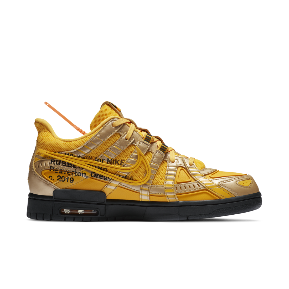 Nike Air Rubber Dunk Off-White University Gold
