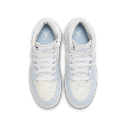 Air Jordan 1 Mid SE Glitter Swoosh GS