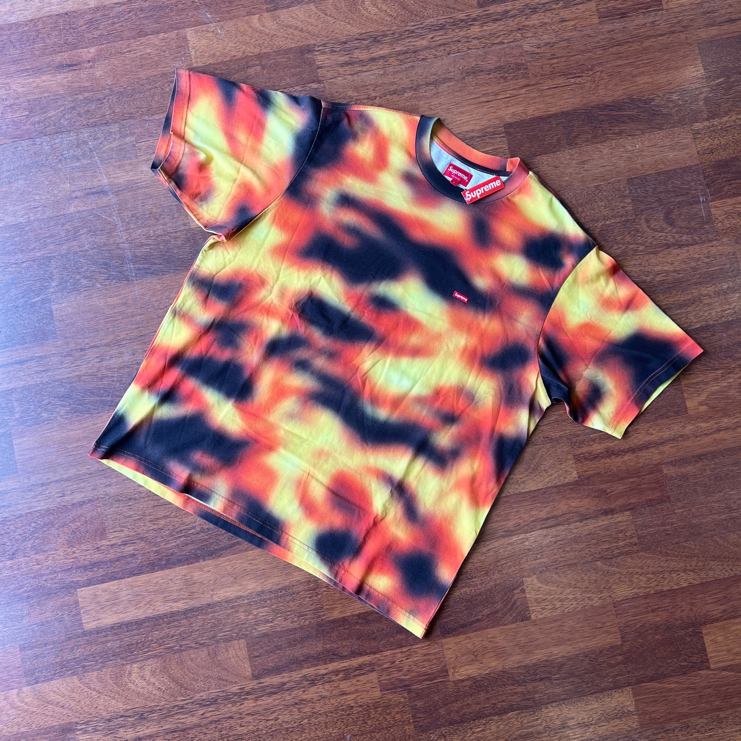 Supreme Small Box Tee (SS23) Flames Taglia L (Nuova)