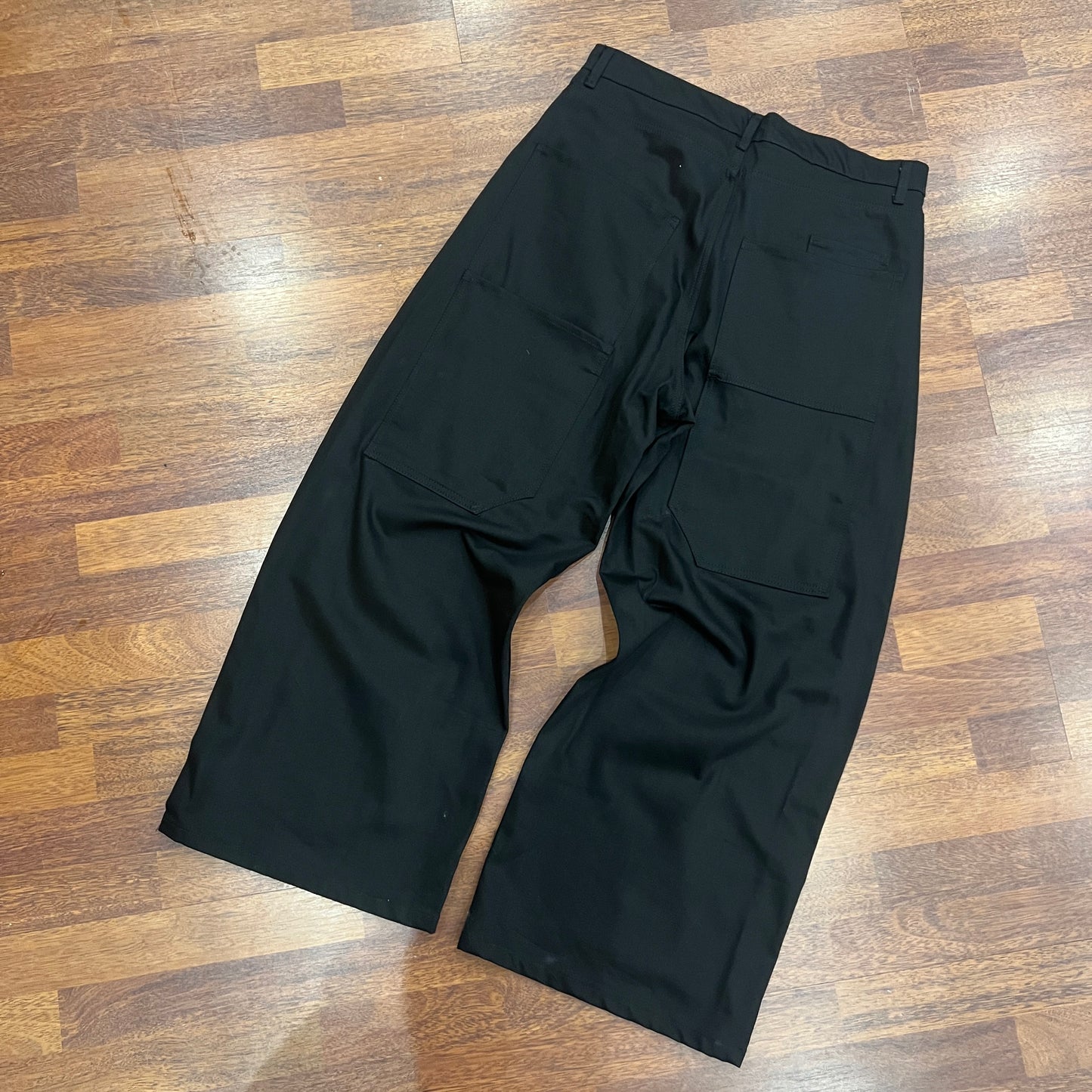 Jeans Raw Denim Black Baggy