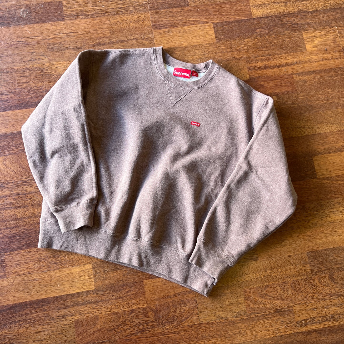 Supreme Small Box Crewneck (FW23) Heather Mauve Taglia S (Usato)