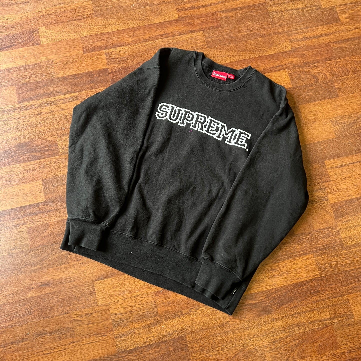 Supreme Shattered Logo Crewneck Black Taglia L (Usato)