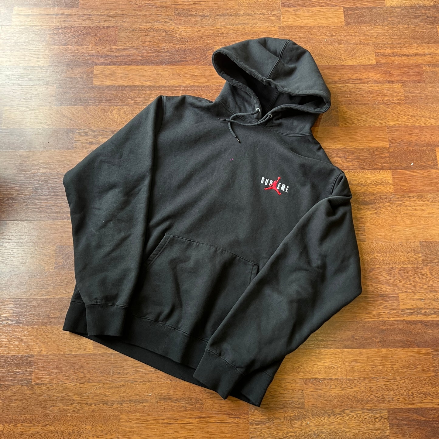 Supreme Jordan Hooded Sweatshirt (FW24) Black Taglia M (Usata)