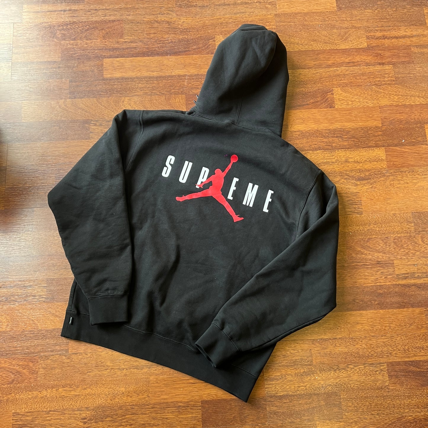 Supreme Jordan Hooded Sweatshirt (FW24) Black Taglia M (Usata)