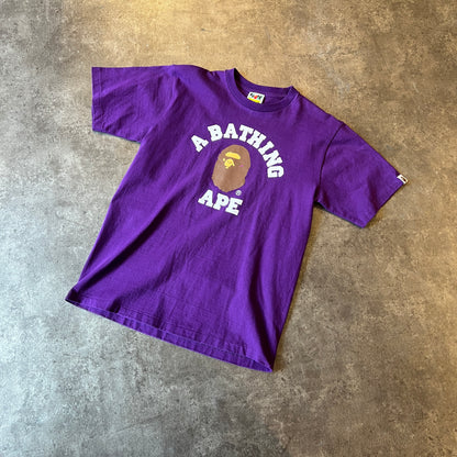 BAPE College Tee (SS23) Purple Taglia M (Usato)