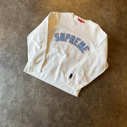 Supreme Kanji Logo Crewneck White Taglia M (Usato)