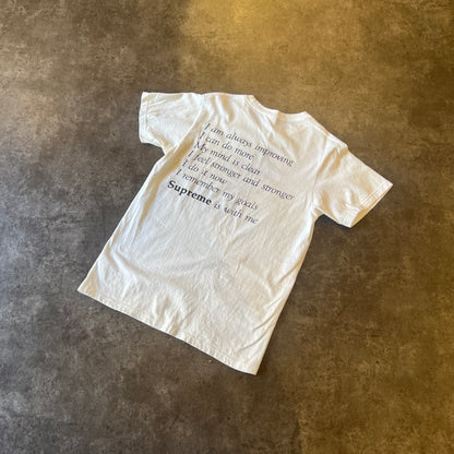 Supreme Stay Positive Tee White Taglia S (Usato)