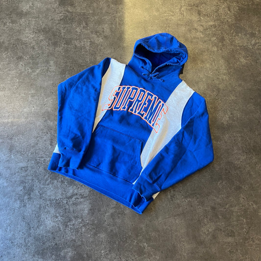 Supreme Paneled Arc Hooded Sweatshirt Royal Taglia M (Usata)