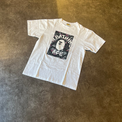 BAPE Japanese Tattoo Camo On College Tee White/Black Taglia L (Usato)