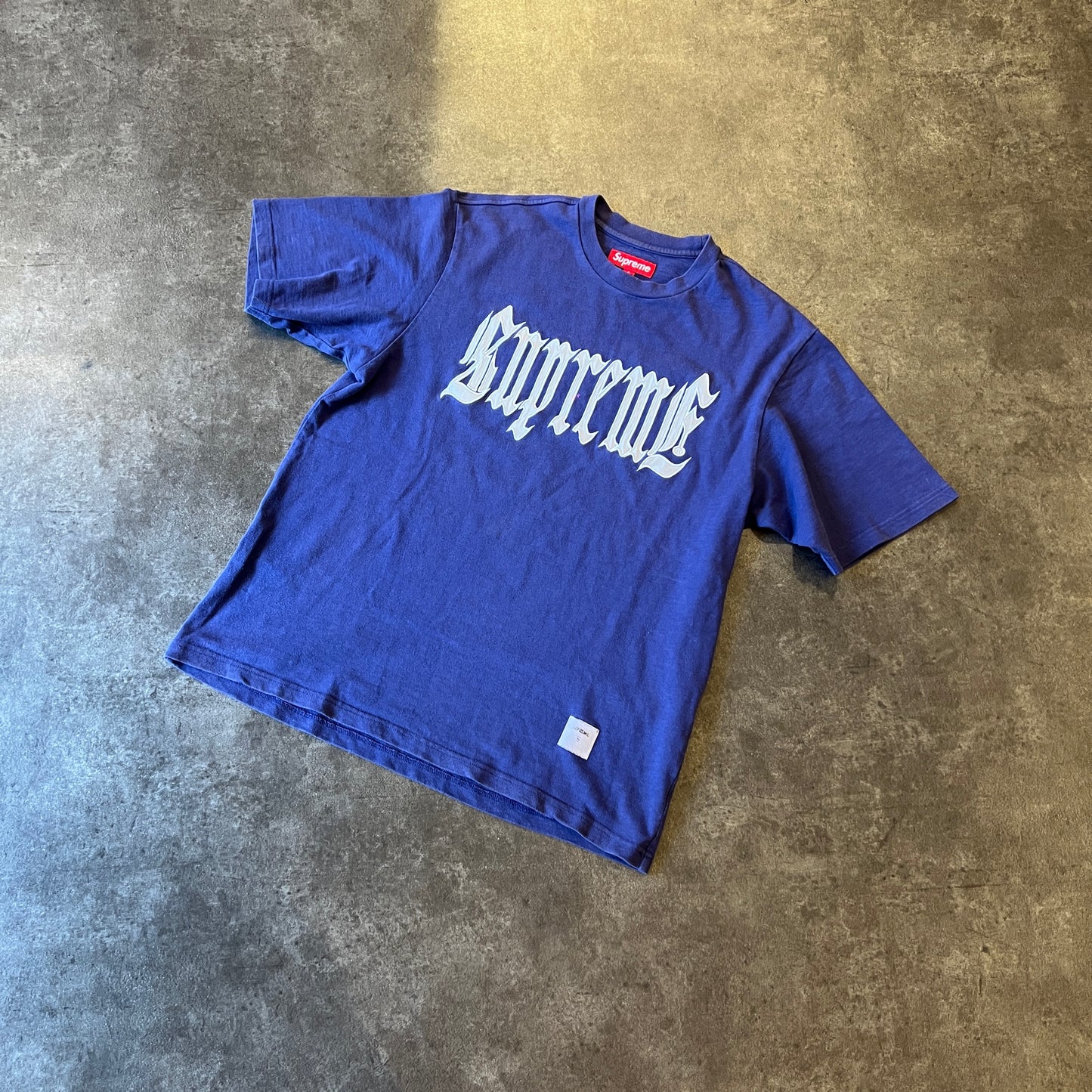 Supreme Old English Washed Navy Taglia S (Usato)
