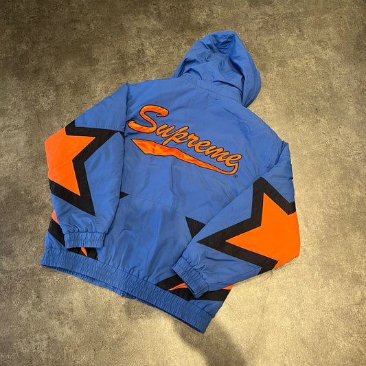 Supreme Stars Puffy Jacket Royal Taglia L (Usato)