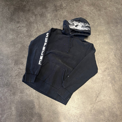 Supreme Anti Hero Hooded Sweatshirt Black Taglia M (Usato)