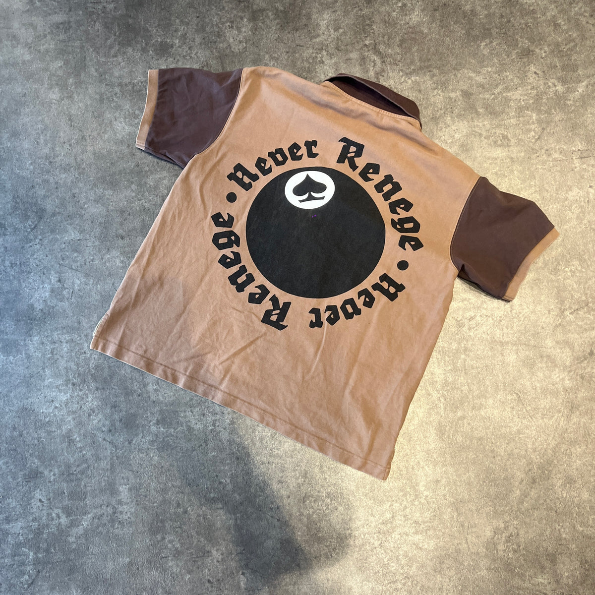 Denim Tears x Stussy Spades Team Polo Brown Taglia M (Usato)
