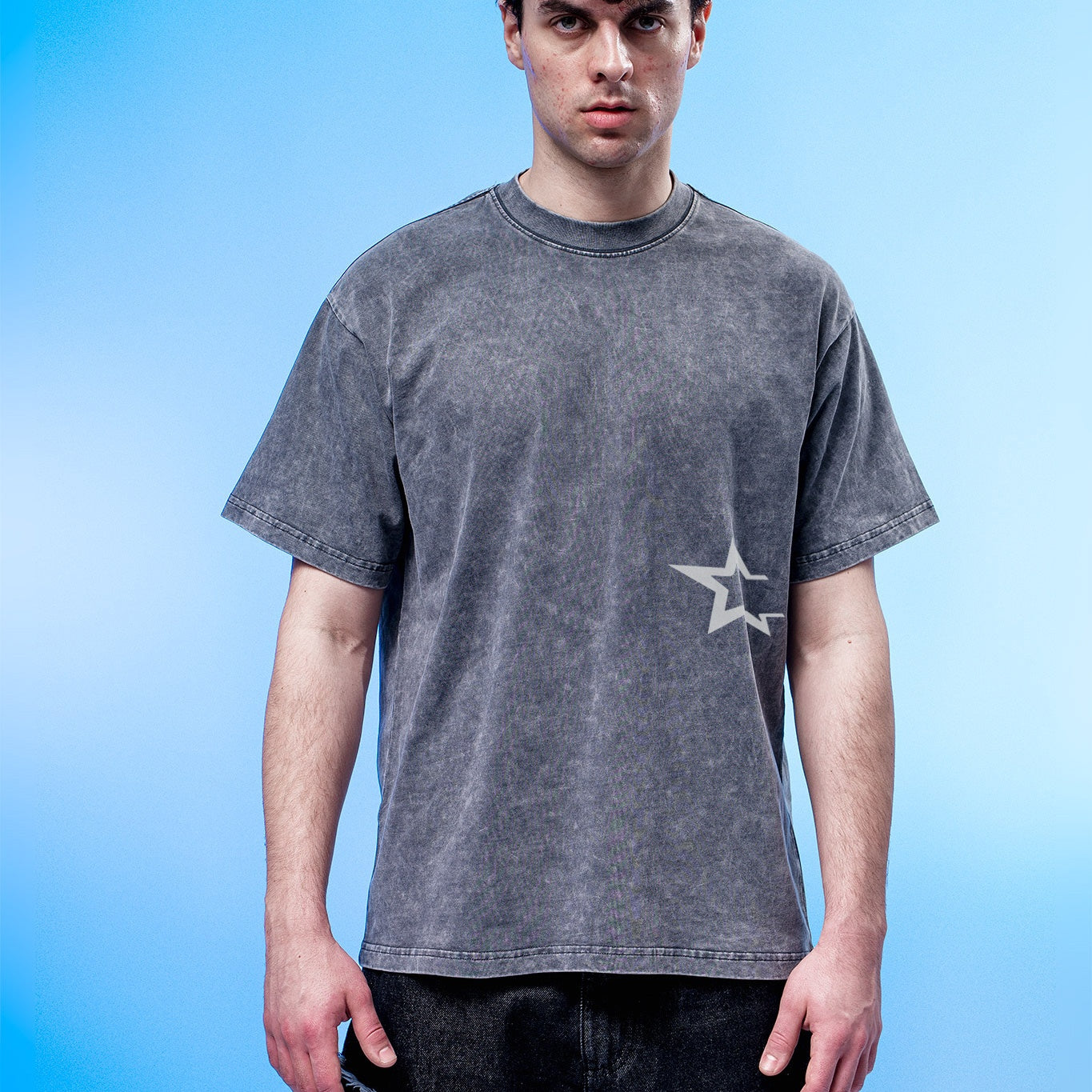 Son of Stars Dark Gray Washed T-Shirt