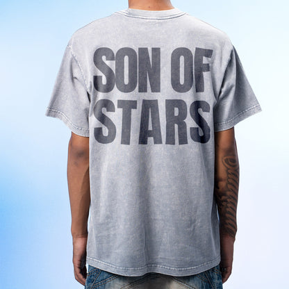 Son of Stars Light Gray Washed T-Shirt