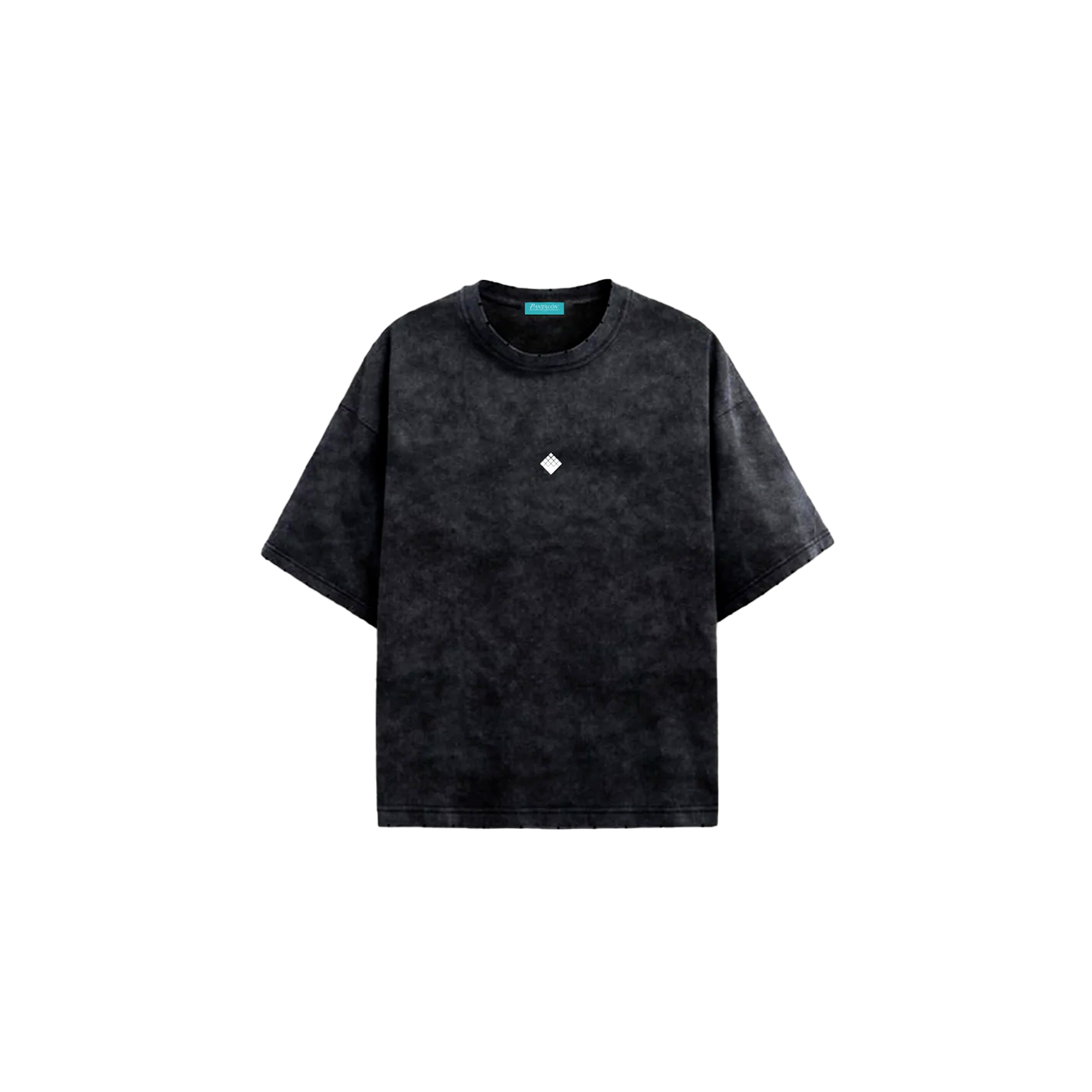 Trousers Distressed Stone Washed T-Shirt Black