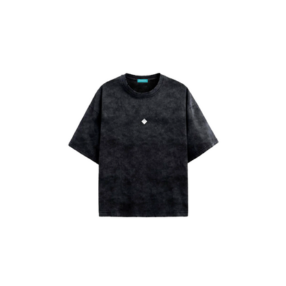 Trousers Distressed Stone Washed T-Shirt Black