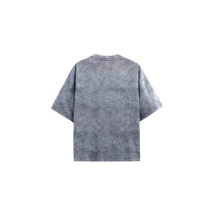 Trousers Distressed Stone Washed T-Shirt Light Grey